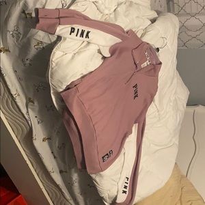 Pink crew-neck pull over